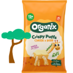 Organix Cheese & Herb Baby Puffs 10M+ 4 x15g