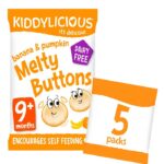 Kiddylicious Banana & Pumpkin Melty Buttons 30g
