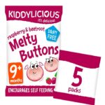 Kiddylicious Raspberry & Beetroot Melty Buttons 30g
