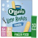 Organix Little Ruskits Vanilla Baby Rusks 10 x 6g