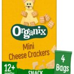 Organix Mini Cheese Crackers 12Month+ 4 x 20g