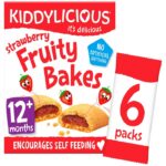 Kiddylicious Strawberry Fruity Bakes 6 x 22g (132g)