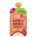 Ella's Kitchen Pear & Peach Baby Rice Pouch 120g