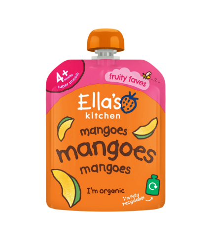 Ella's kitchen Mangoes Pouch 70g (Single Fruit)