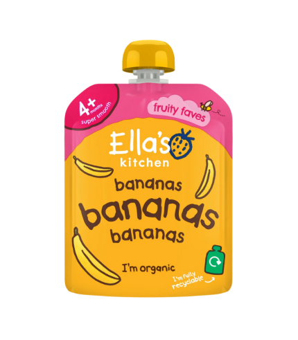 Ella's Kitchen Bananas Pouch 70g (Single Fruit)