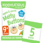 Kiddylicious Apple & Carrot Melty Buttons 30g
