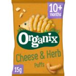 Organix Cheese & Herb Baby Puffs 10M+15g