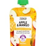 Tesco Organic Apple & Mango Pouch 6M+ 70G