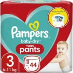 Pampers Baby Dry Nappy Pants Size 3 44 Pcs (6-11Kg)