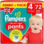 Pampers Baby Dry Nappy Pants Size 4 72 Pcs(9-15Kg)