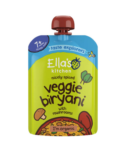Ella's Kitchen Veggie Biryani + Mighty Mushrooms 130g