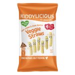Kiddylicious Sour Cream & Chive Flavour Vegie Straws 4x12G