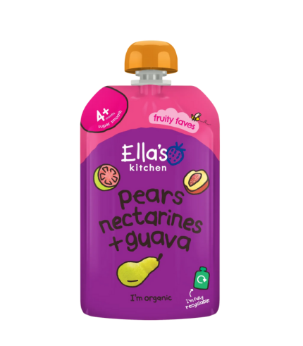 Ella's kitchen Pears Nectarines + Guava 120g
