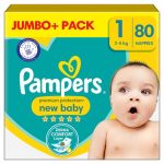 Pampers Premium Protection New Baby Size 1 80 Pcs (2-5Kg)