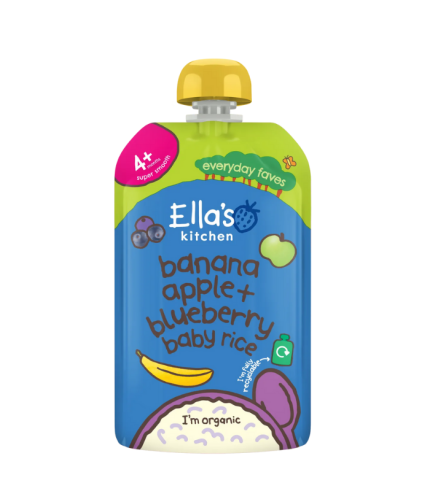 Ella's Kitchen Banana Apple Blueberry baby rice 120g