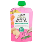Tesco Veggie & Salmon Pie Pouch 7M+130G
