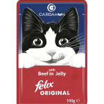 Purina Felix with Beef in Jelly 100g