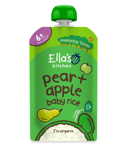 Ella's Kitchen Pear + Apple Baby Rice 120g