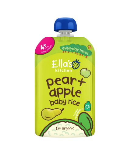 Ella's Kitchen Pear + Apple Baby Rice 120g