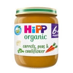 HiPP Organic Carrots Peas & Cauliflower 6+ Months 125g