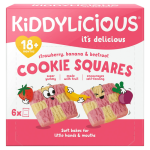 Kiddylicious Strawberry, Banana & Beetroot Cookie Squares 144g