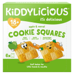 Kiddylicious Apple & Carrot Cookie Squares 144g