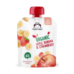 Mama Bear Organic Apple, Banana & Strawberry 6M 90g