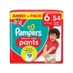Pampers Baby Dry Nappy Pants Size 6 54 Pcs (14-19KG)