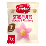 Cerelac Star Puffs Banana & Raspberry 7g