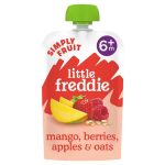 Little Freddie Organic Mango, Berries, Apples & Oats 6m+ 100g