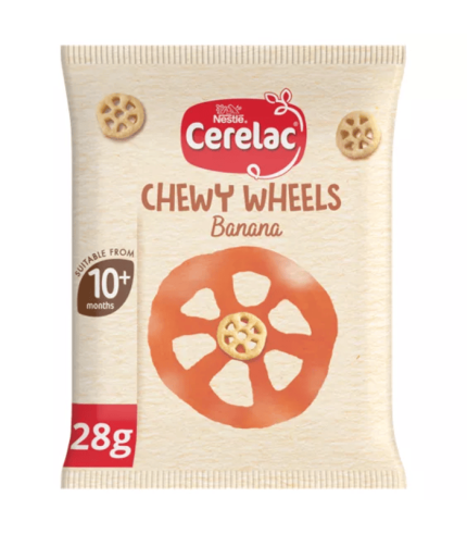 Cerelac Banana Chewy Wheels 28g