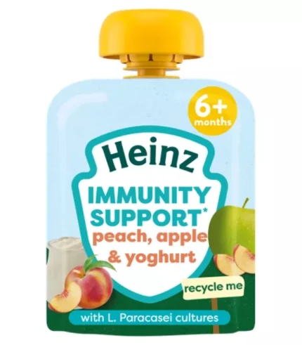 Heinz Peach, Apple & Yoghurt Immunity Support Baby Food Pouch 85g