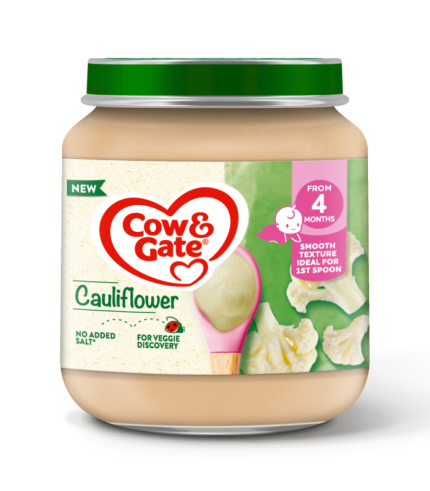 Cow & Gate Cauliflower baby food jar 125g