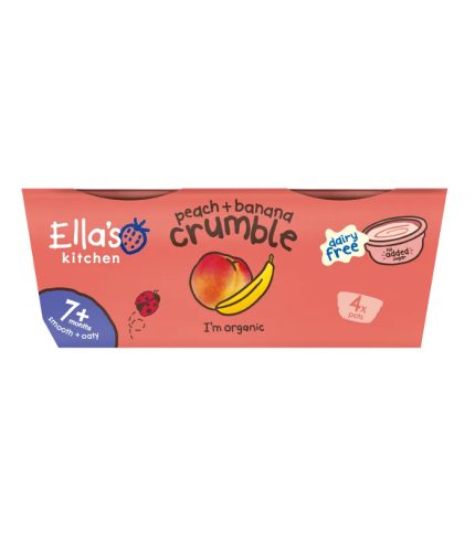 Ella's Kitchen Crumble Peach Banana Pots 320g