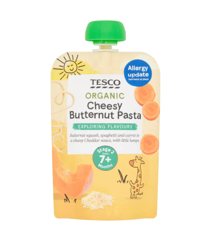 Tesco Cheesy Pasta With Butternut Squash 130G