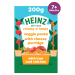 Heinz Veggie Pasta with Cheese Baby Food Porridge 7m+ 200g
