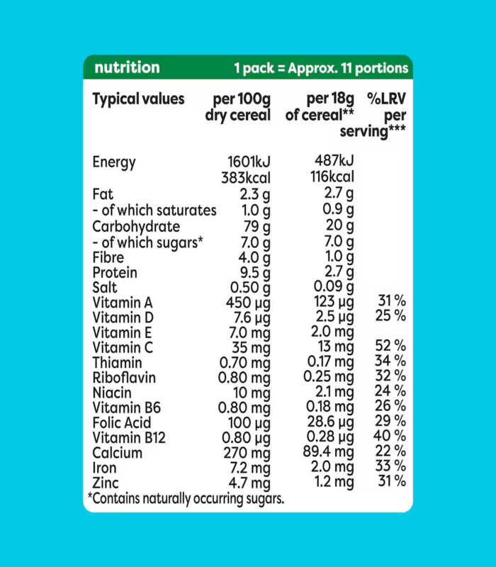 Heinz Veggie Pasta with Cheese Baby Food Porridge 7m+ 200g - Image 3