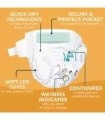 ASDA Little Angels Size 2 58 Nappies Pack (4-8 KG) - Image 2