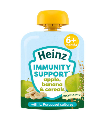 Heinz Immunity Support Apple Banana & Cereal Pouch 85g