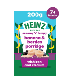 Heinz Banana & Berries Porridge Baby Food 7m+ 200g