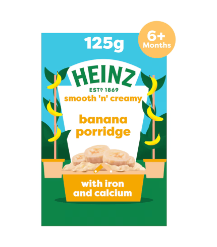 Heinz Banana Porridge Baby Food 6m+ 125g