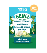 Heinz Cauliflower Broccoli & Cheese Porridge Baby Food 6m+ 125g