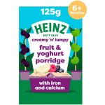 Heinz Fruit Yogurt Porridge Baby Food 6M+ 125G