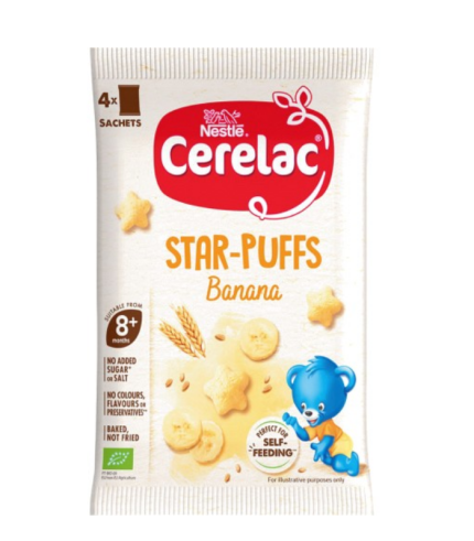 Cerelac Star Puffs Banana 4x7g