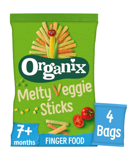 Organix Melty Veggie Sticks 4X15g