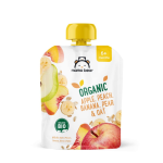 Mama Bear Organic Apple, Peach, Banana, Pear & Oat 6m+ 90g