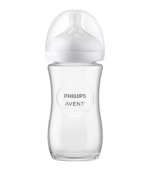 Philips Avent Natural Response Glass Baby Bottle 1m+ 240ml