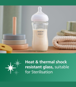 Philips Avent Natural Response Glass Baby Bottle 1m+ 240ml - Image 6