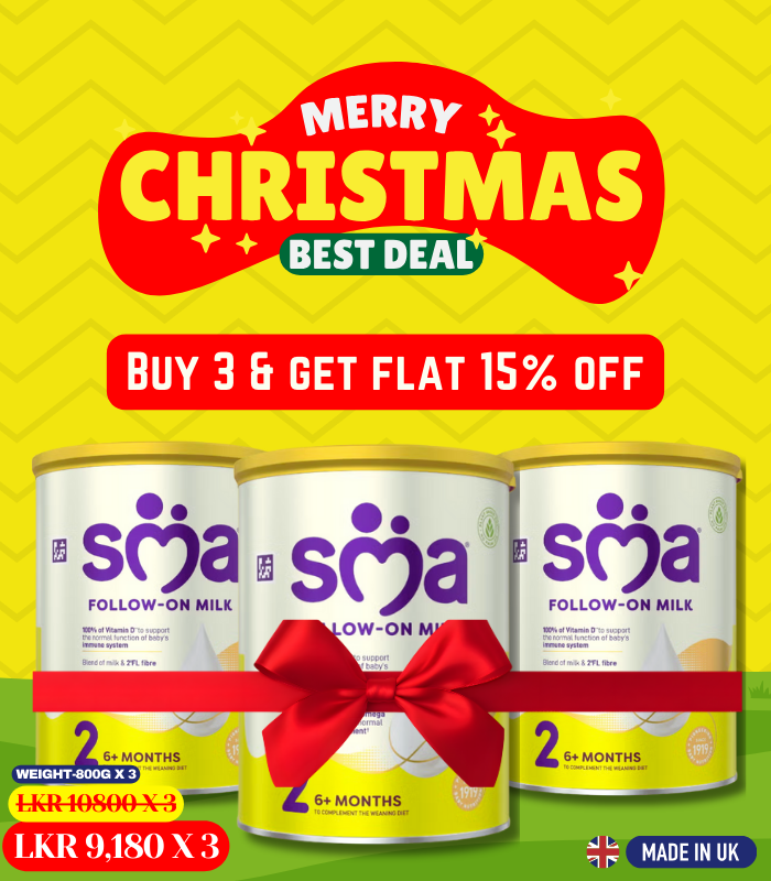 December Sale (700 x 800 px) SMA Pro Stage 2 Follow on Milk 6-12 Months 800G X 3 - Image 1