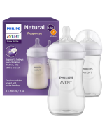 Philips Avent Natural Response Bottle 1m+ 260ml X 2
